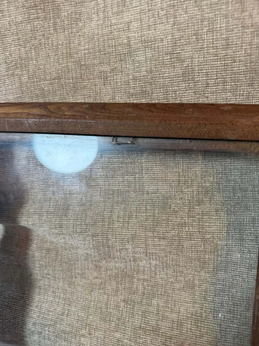 Vintage Solid Oak Wood Picture Frame Dark Wood Grain with Glass